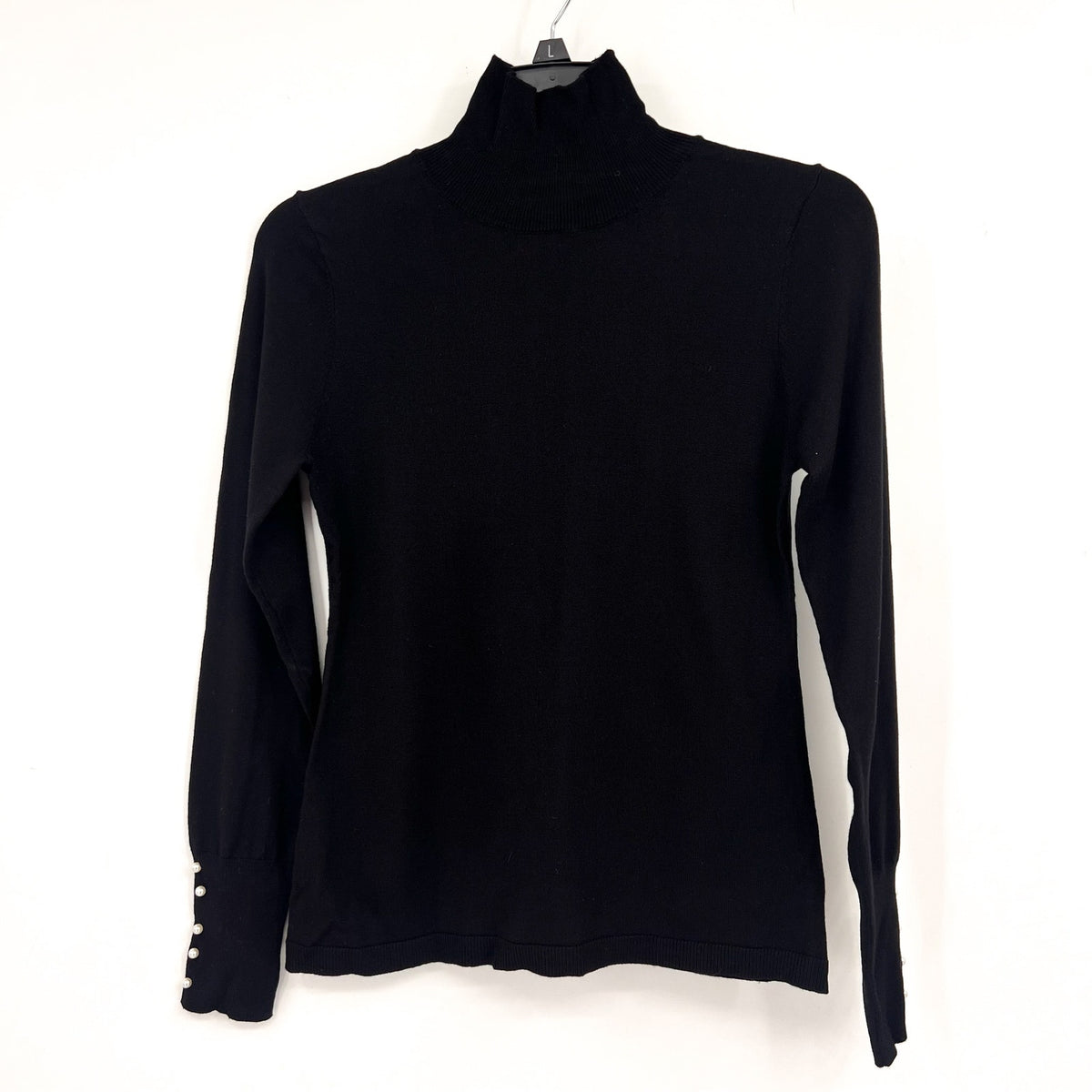 BARDOT Girl's Fine Knit Sweater Size 18 XL Black Long Sleeve Roll Neck NWT