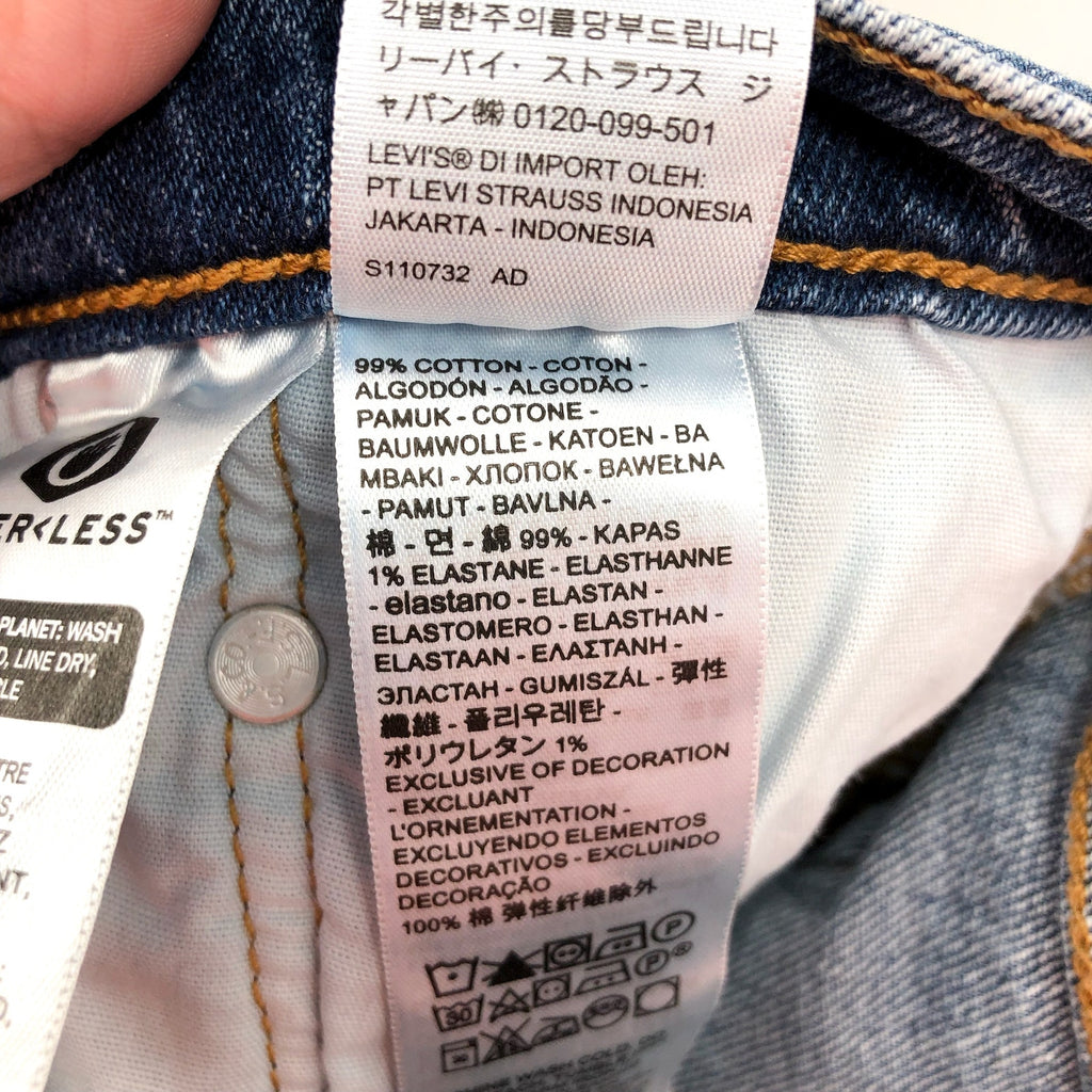 LEVI'S Women's 501 Skinny Jeans 27x28 Size 4 Blue Medium Indigo Worn In NWOT 295
