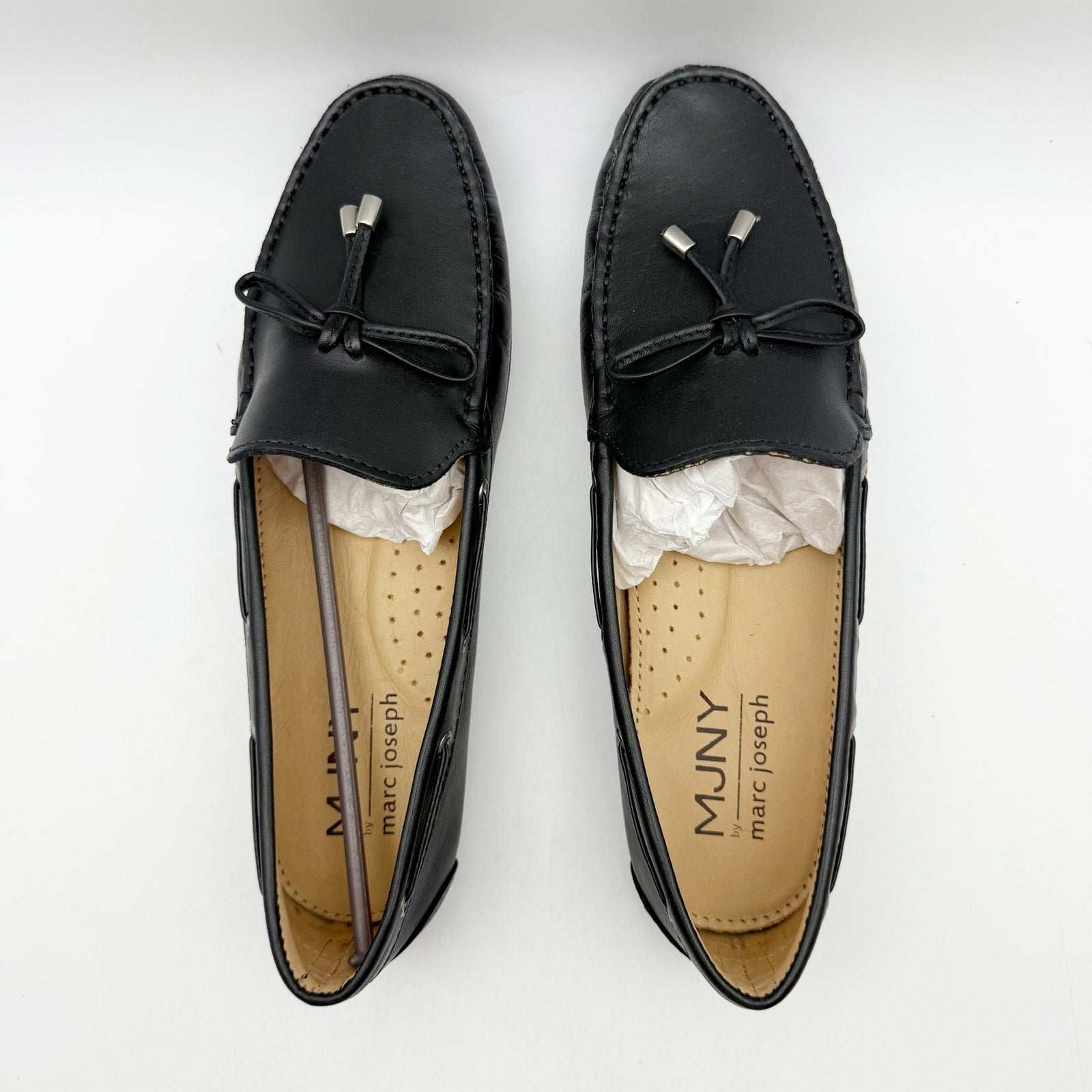 Marc Joseph New York Womens Riverview Loafers US 9.5 M Black Leather NIB