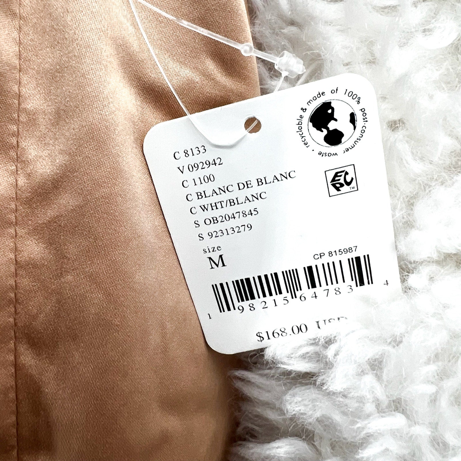 Free People Womens Sophie Faux Fur Peacoat Medium White NWT
