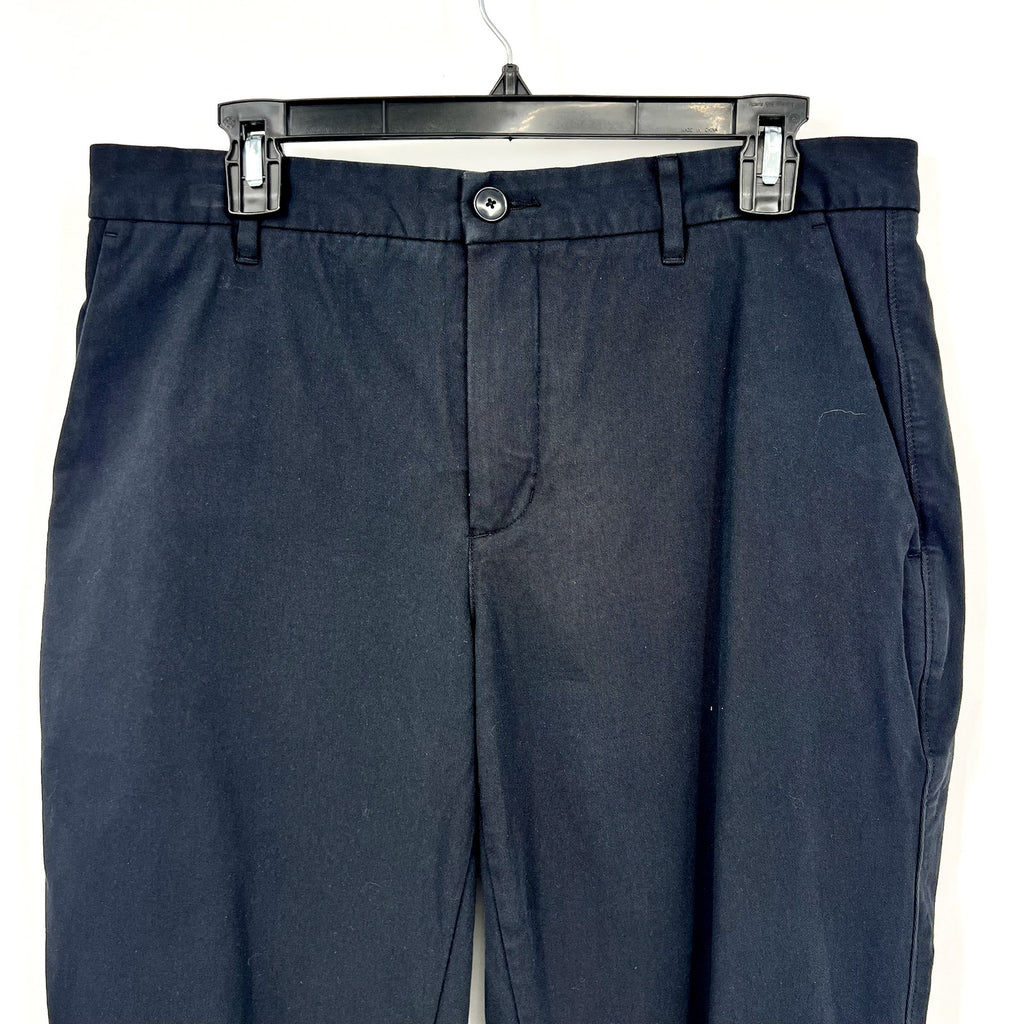 Everlane Uniform Men's Performance Chino Pants 32 X 32 Black Flat Front NWT
