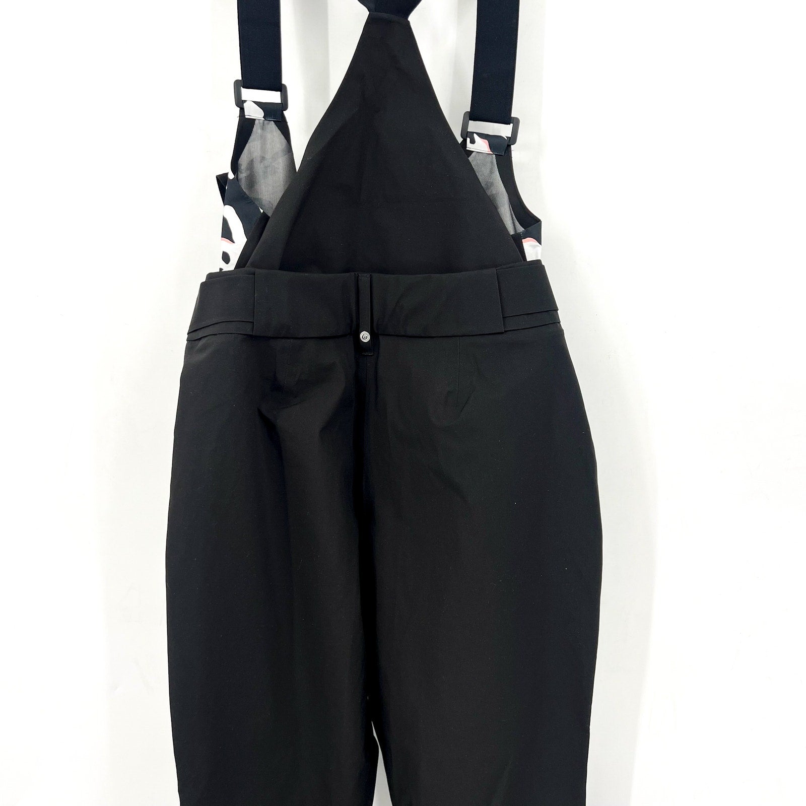 Sweaty Betty Peaks Print Pro Light Salopette Overalls 6 Black Snow Bibs WP NWOT