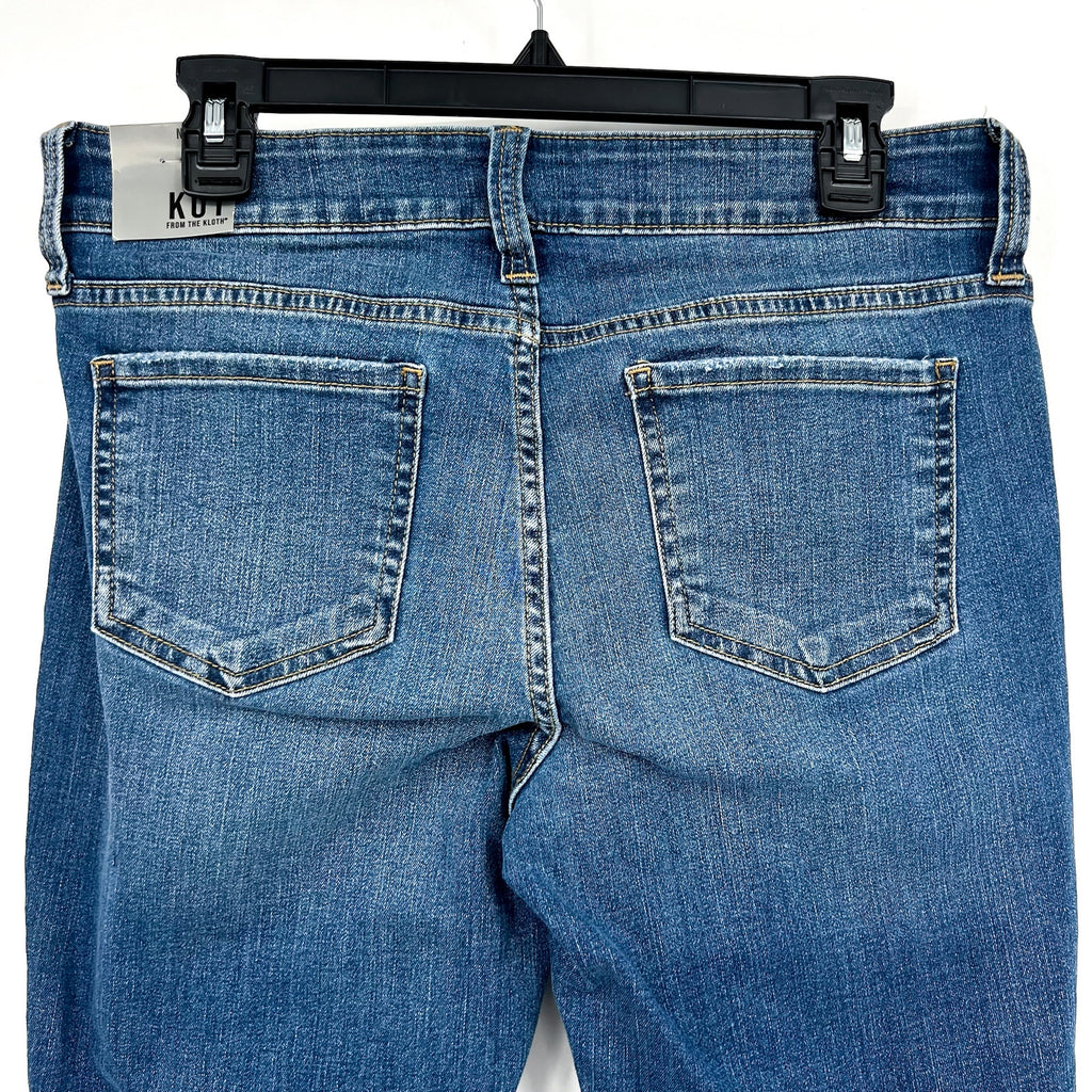 KUT FROM THE KLOTH Natalie Bootcut Jeans 8 PETITE Studious Blue Mid Rise NWT