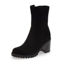 La Canadienne Womens Peppa Ankle Boots US 8 Black Suede NWOB