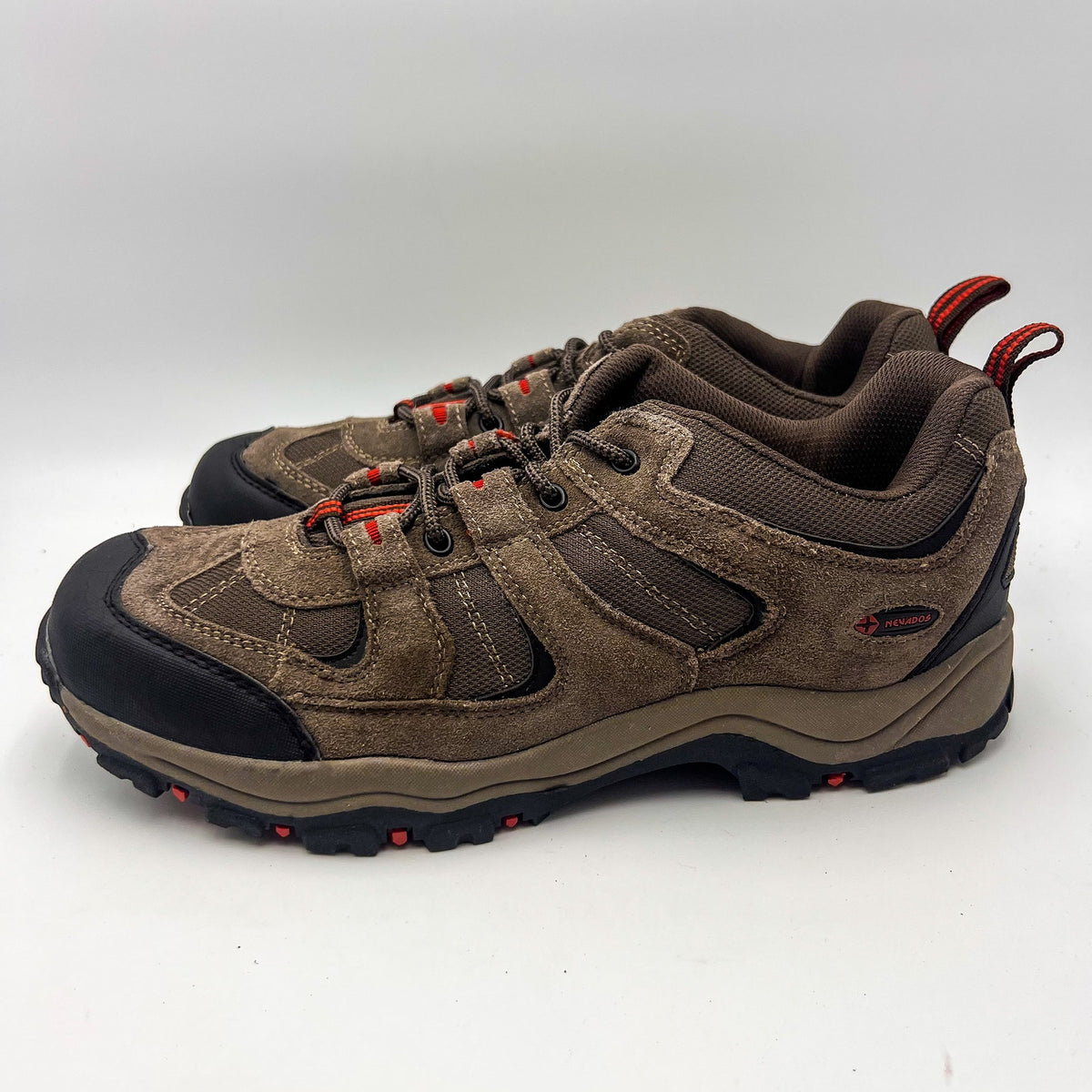 NEVADOS Mens Boomerang ll Low Hiking Sneakers Size 13 EU 47.5 Tan Leather NWOB