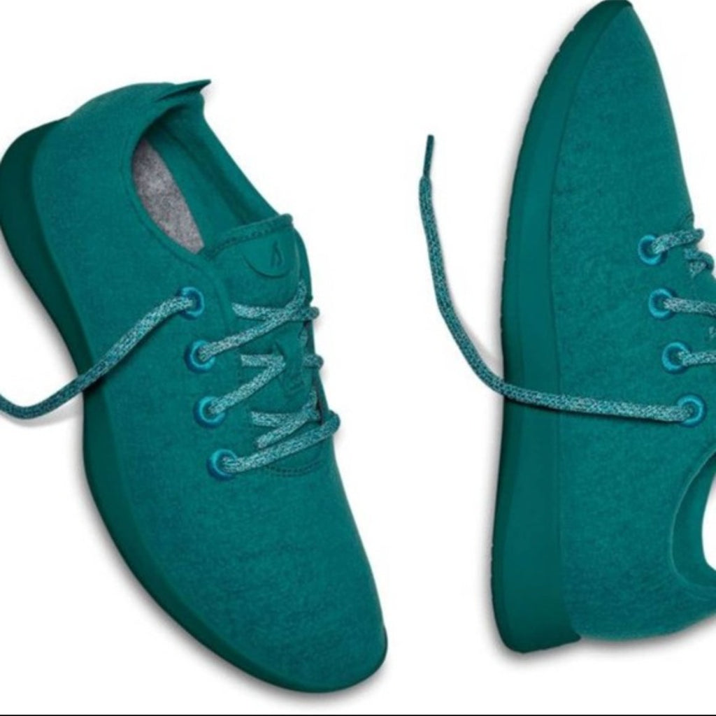 AllBirds Womens Wool Runner Sneakers US 6 EU 36 Teal Athletic NIB