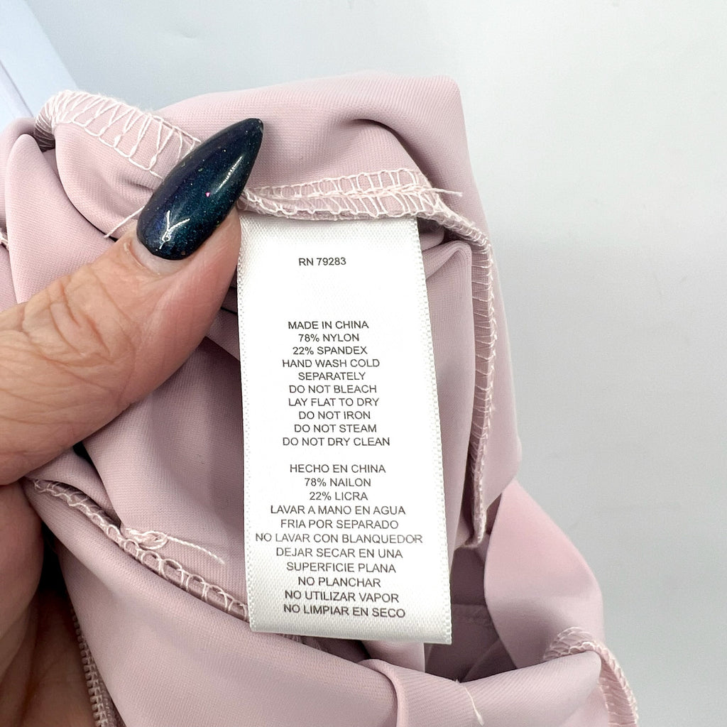 ALEX EVENINGS Womens Cocktail Dress Size 6 Blush Pink Embellished Sleeveless NWT
