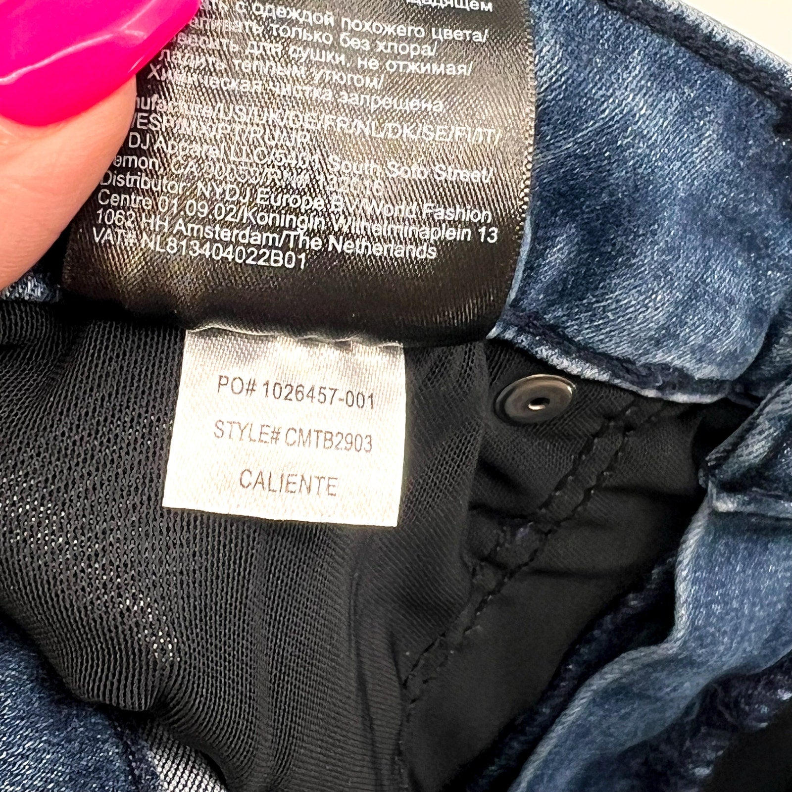 NYDJ Curves 360 Womens Slim Straight Crop Jeans Size 10 Caliente Blue NWT