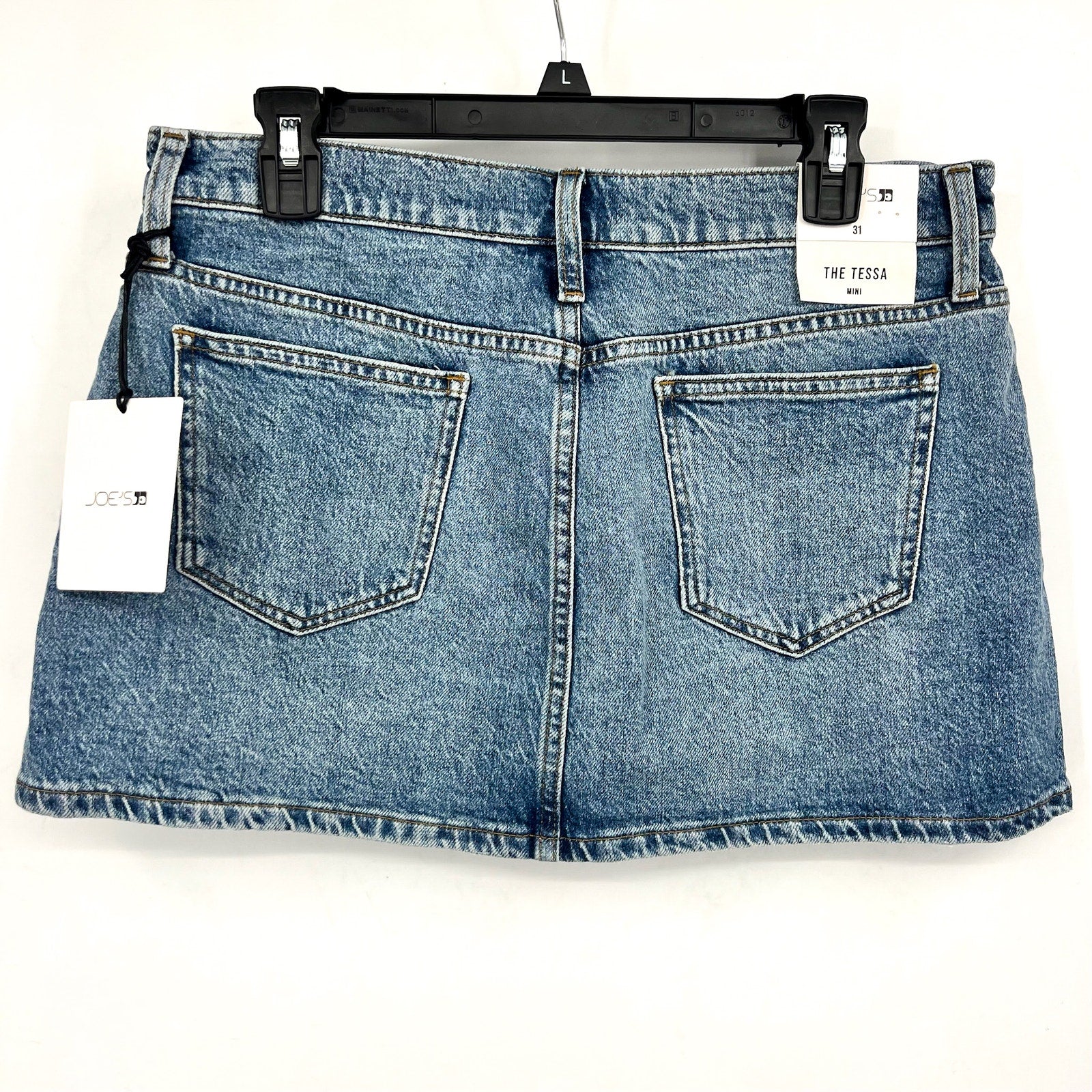 JOE'S JEAN Women's The Tessa Denim Mini Skirt Size 31 US 12 Blue Showdown NWT