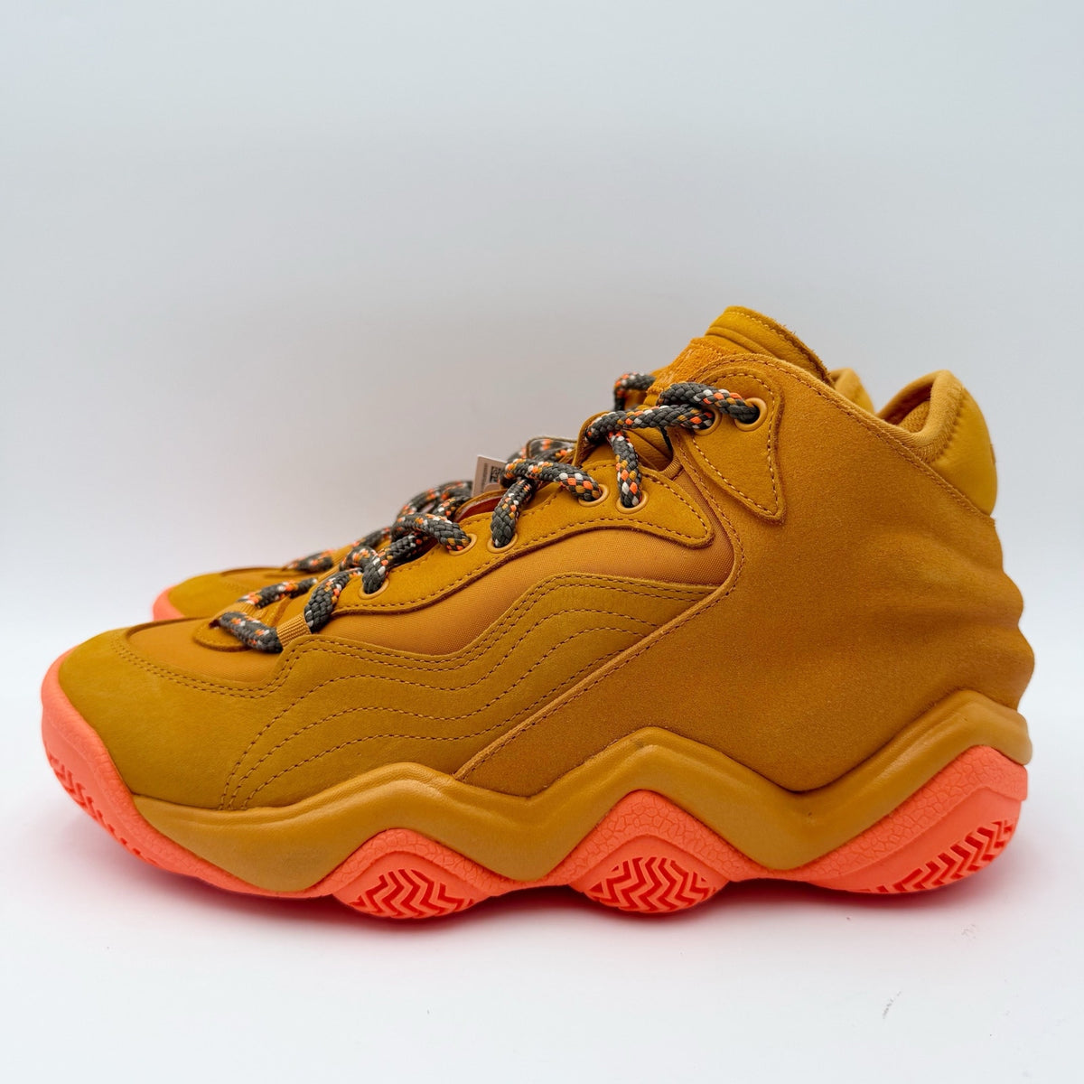 Adidas Mens X Ivy Park Top Ten 2000 Sneakers Size 8 Orange Athletic NWOB