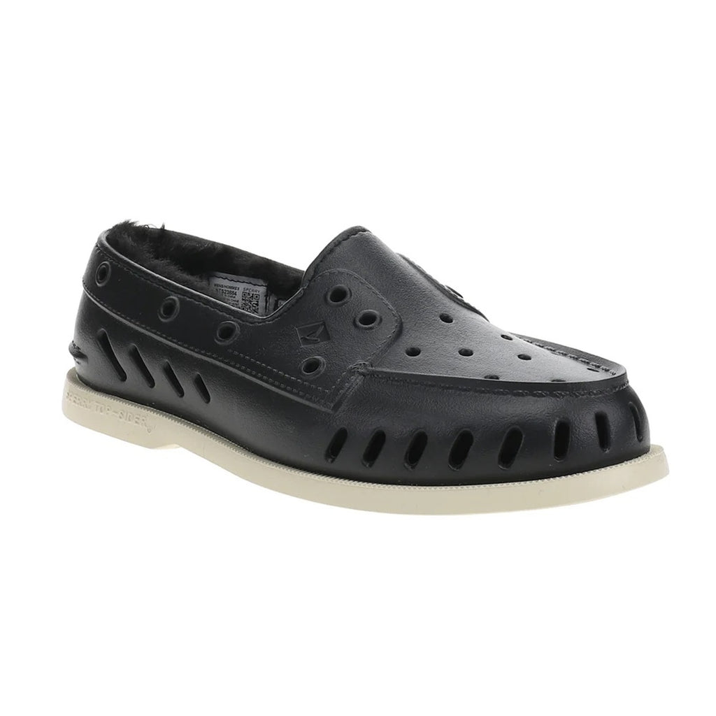 Sperry Mens Original Float Cozy Boat Shoes SIZE 10 EU 43 Black NWOB