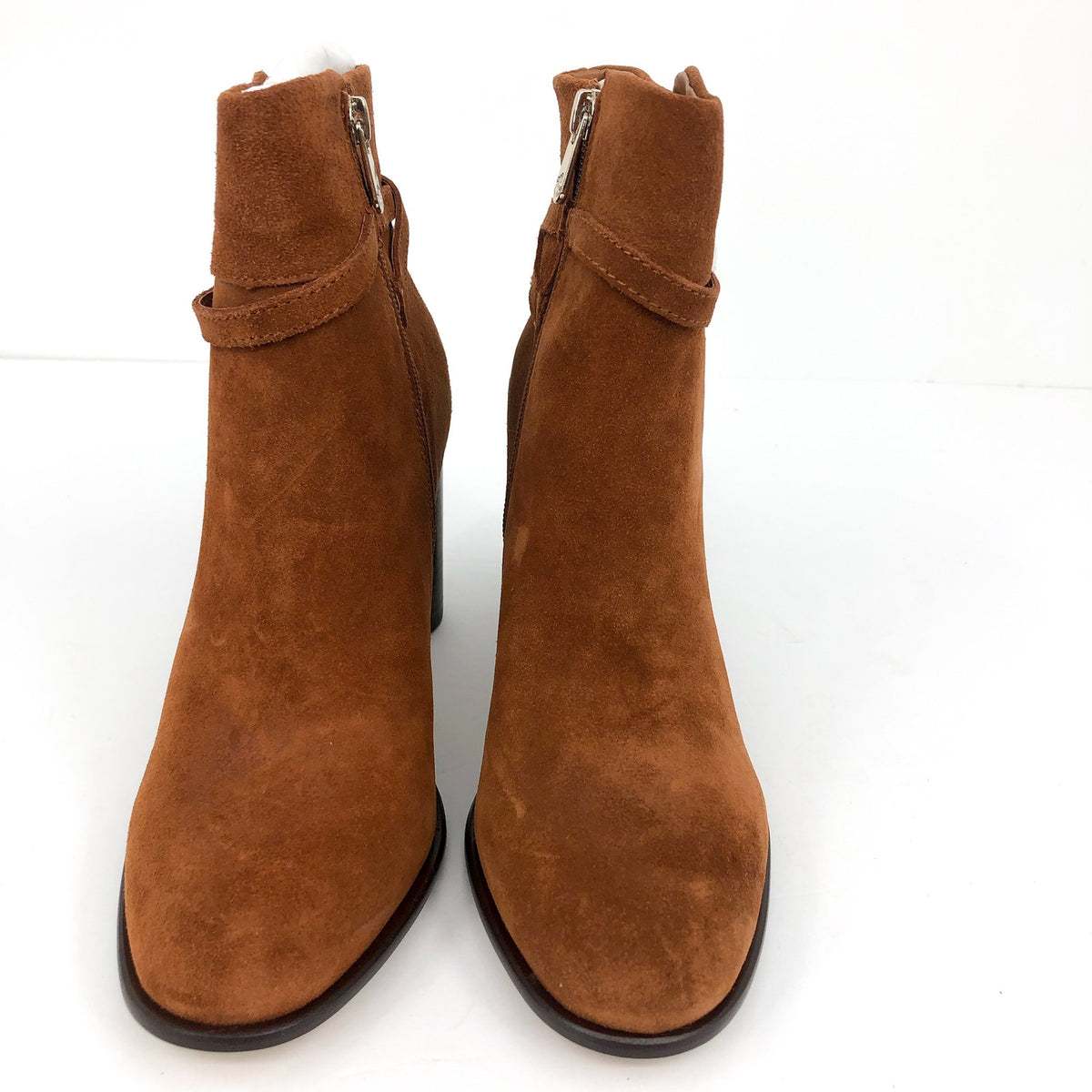DRAPER JAMES Womens Tegan Ankle Boot Size 8 Cognac Brown Leather NWOB