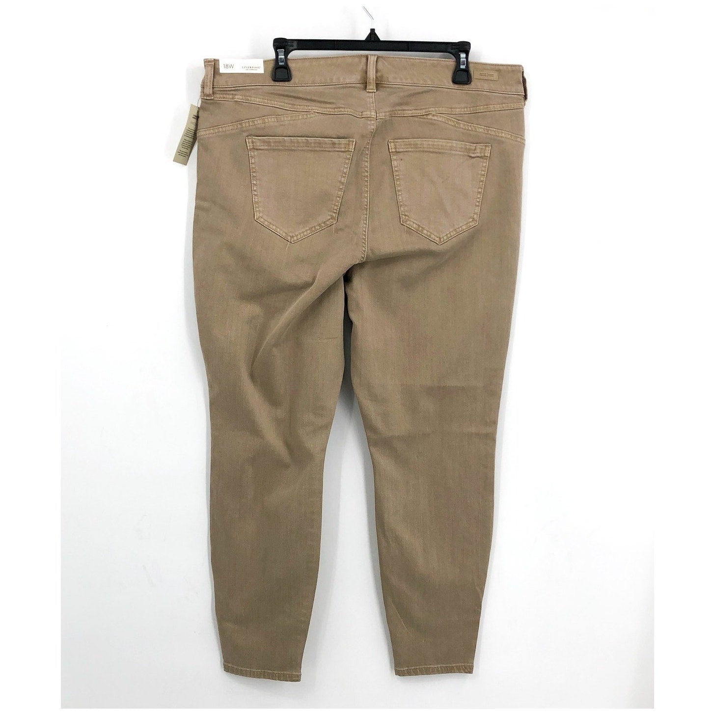 LIVERPOOL Women's Piper Hugger Ankle Skinny Jeans Size 18W Biscuit Tan NWT