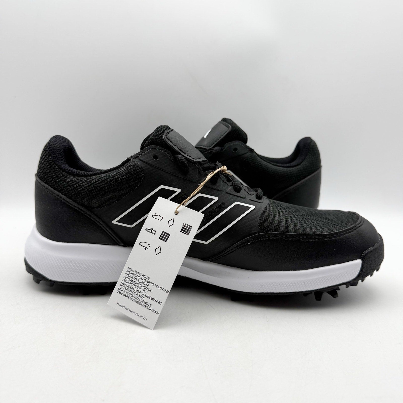 Adidas Mens Tech Response 3.0 Golf Shoes Size 7.5 Black GV6890 Athletic NWOB