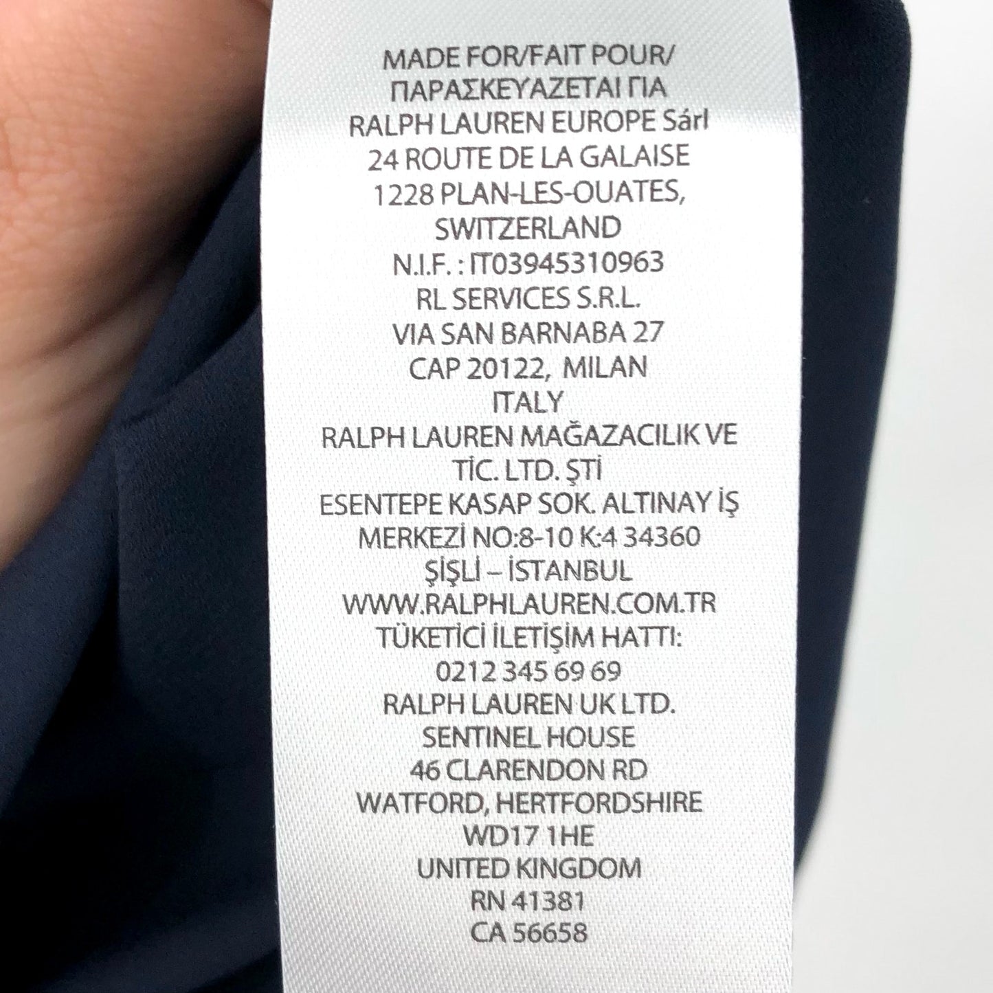 LAUREN RALPH LAUREN Womens Shift Dress Size 6 Navy Blue Crinkle Georgette NWT