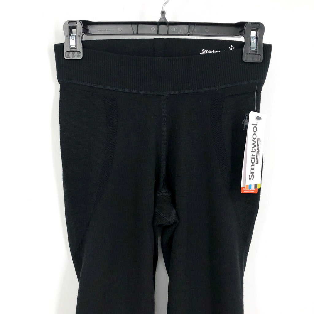 SMARTWOOL Womens Intraknit Merino Base Layer Bottom Small Black Thermal Max NWT
