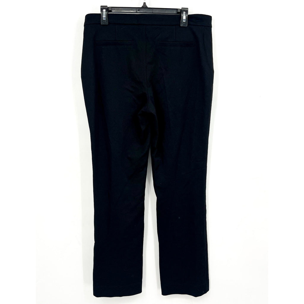 NYDJ Women's Slim Trouser Pants Size 12 Black Ponte Knit High Rise NWT