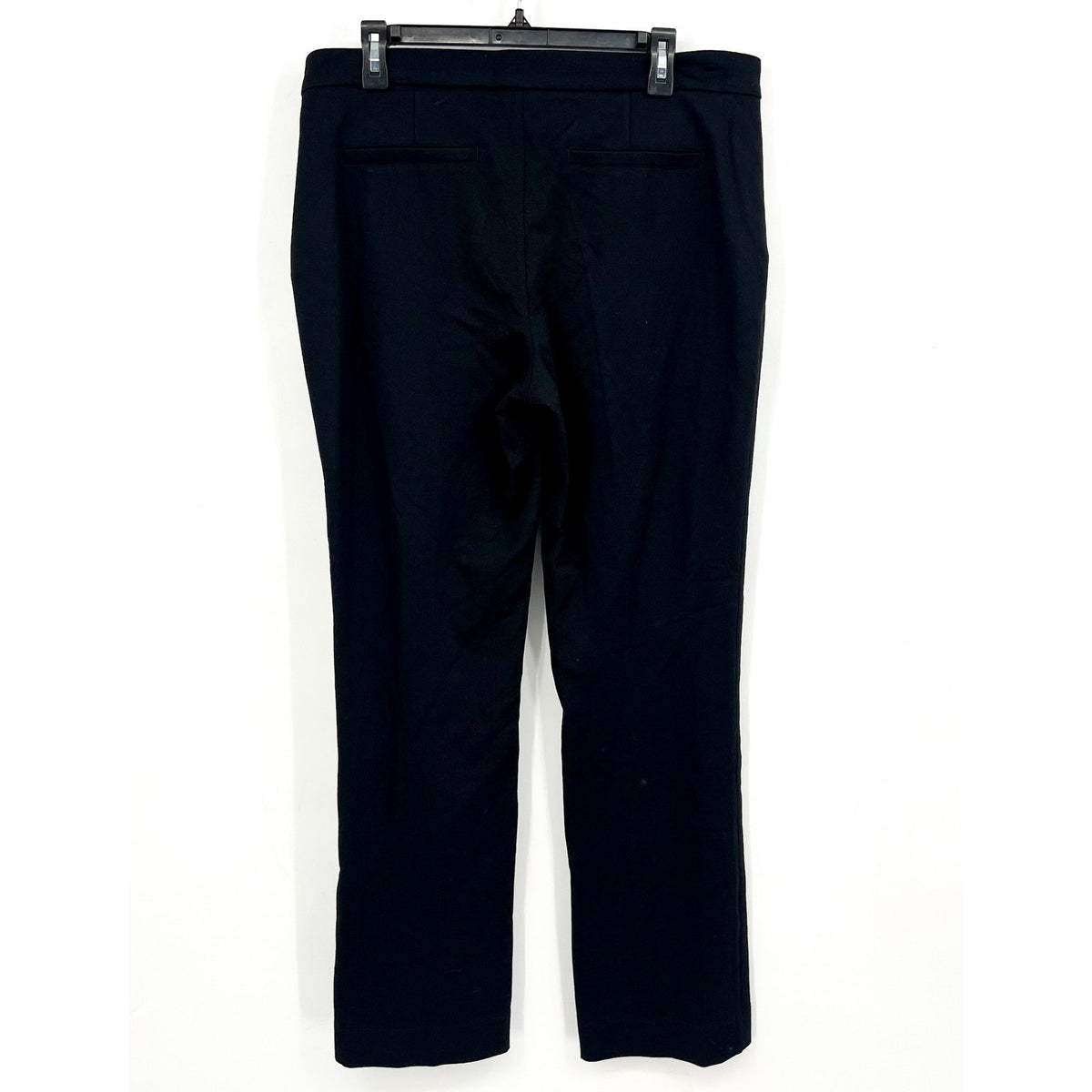 NYDJ Women's Slim Trouser Pants Size 12 Black Ponte Knit High Rise NWT