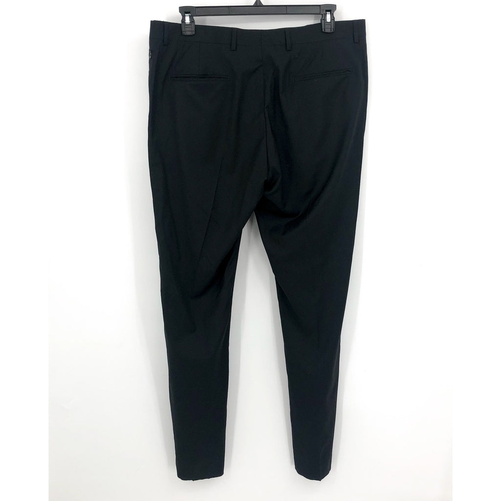NORDSTROM Men's Tech-Smart Dress Pants Size 38R Black Trim Fit Trouser NWOT