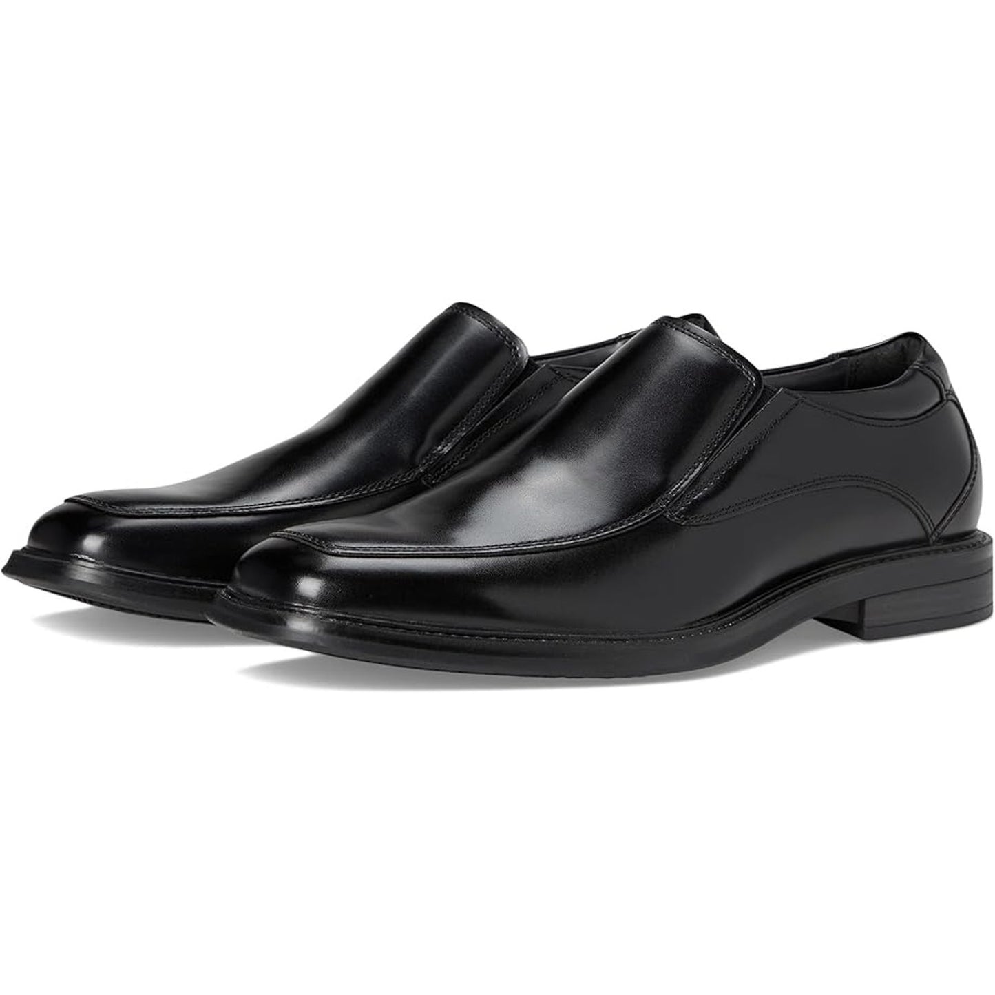 Dockers Mens Lawton Loafers US 11.5 Wide EU 45 Black Leather Slip On NIB