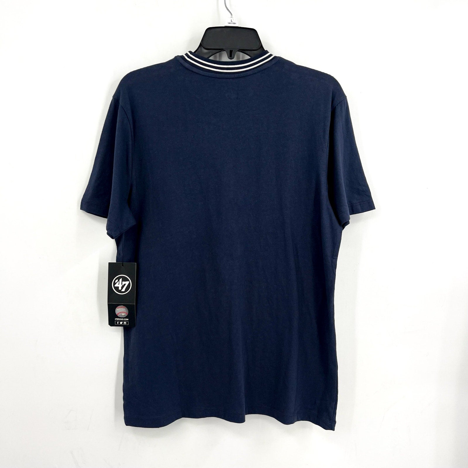 47 BRAND Mens Houston Astros Top Line Stewart Tee Small Blue Short Sleeve NWT