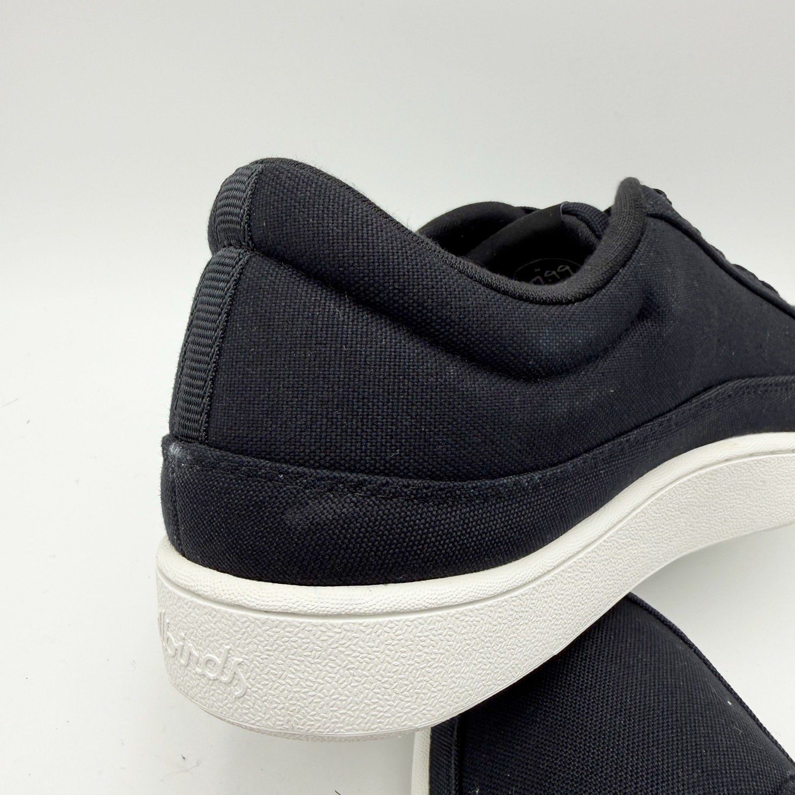 ALLBIRDS Mens Canvas Pacer Casual Sneakers Size 11 EU 43.5 Black White NIB