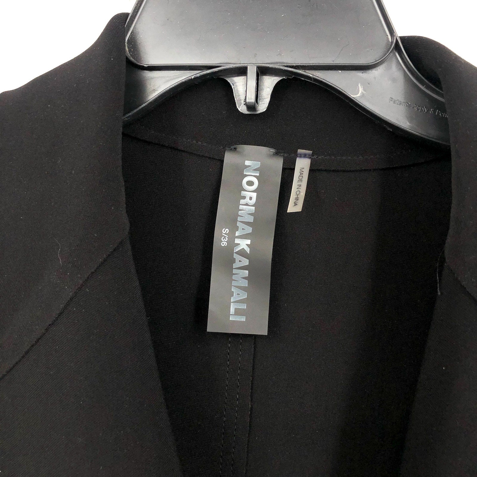 NORMA KAMALI Women's Classic Double-Breasted Jacket Small 36 Black Blazer NWT