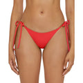 BECCA Women's Side Tie Hipster Bikini Bottom Large Fire Red Color Code NWT