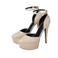 GUESS Women's Rachal Stiletto Pump Heels Size 9.5M Light Natural Platform NWOB
