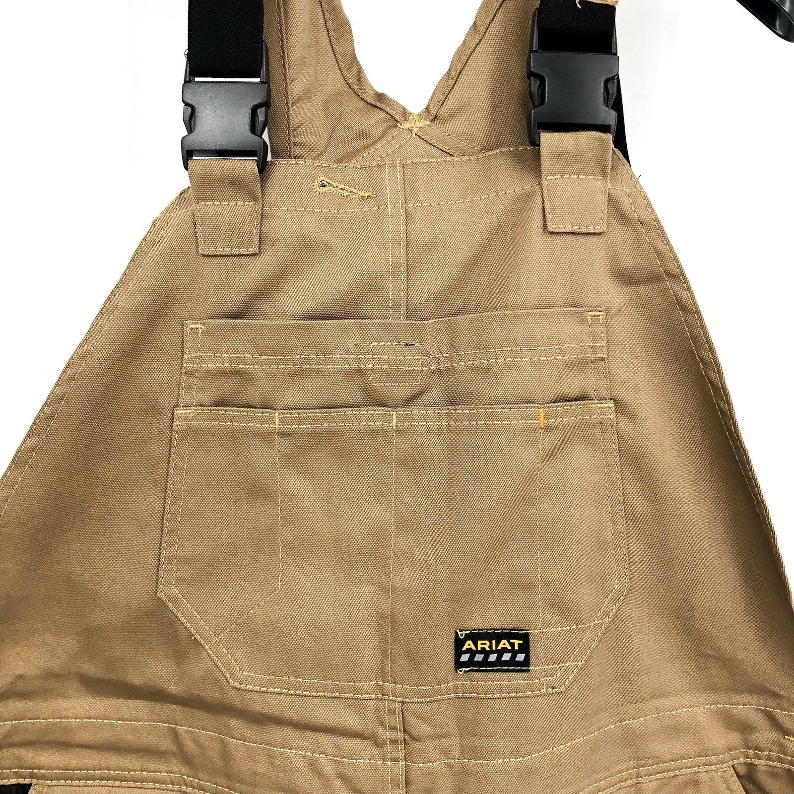 ARIAT Men's Rebar Duracanvas Insulated Bib Overalls XXL Tan Khaki NWT