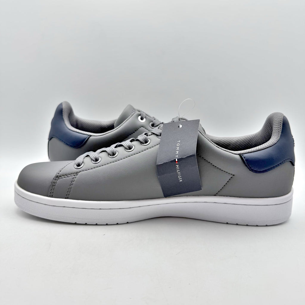 Tommy Hilfiger Mens Lampkin Flag Low Top Sneakers US 12 Grey  Cup-Sole NIB
