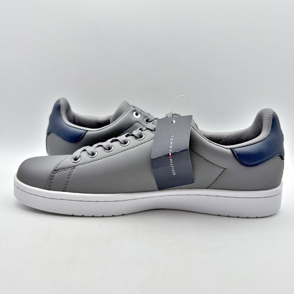 Tommy Hilfiger Mens Lampkin Flag Low Top Sneakers US 12 Grey  Cup-Sole NIB