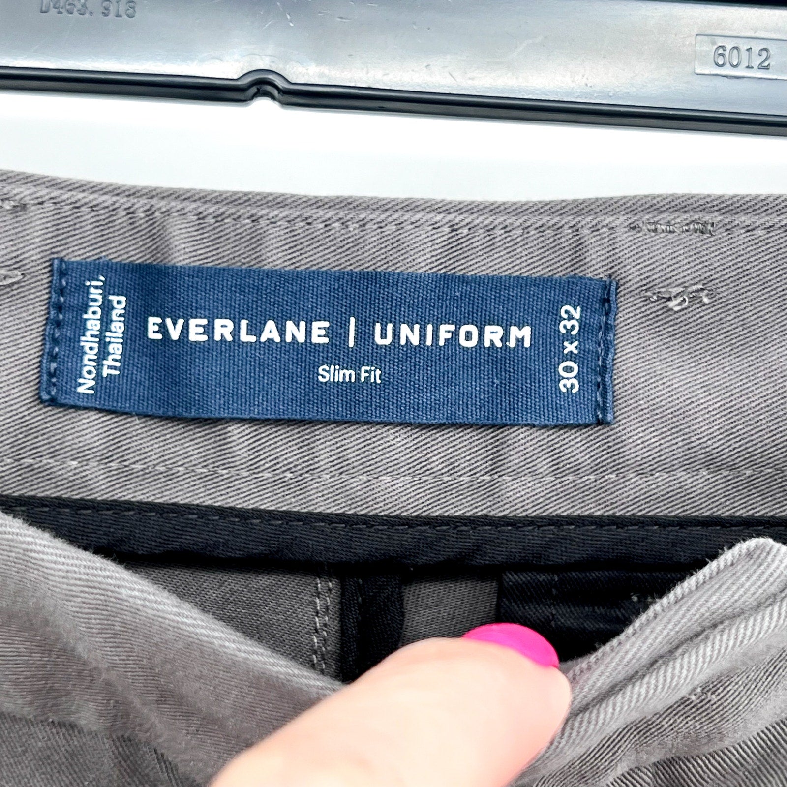 EVERLANE Men's The Performance Chino Pants 30x32 Slate Grey Uniform NWT
