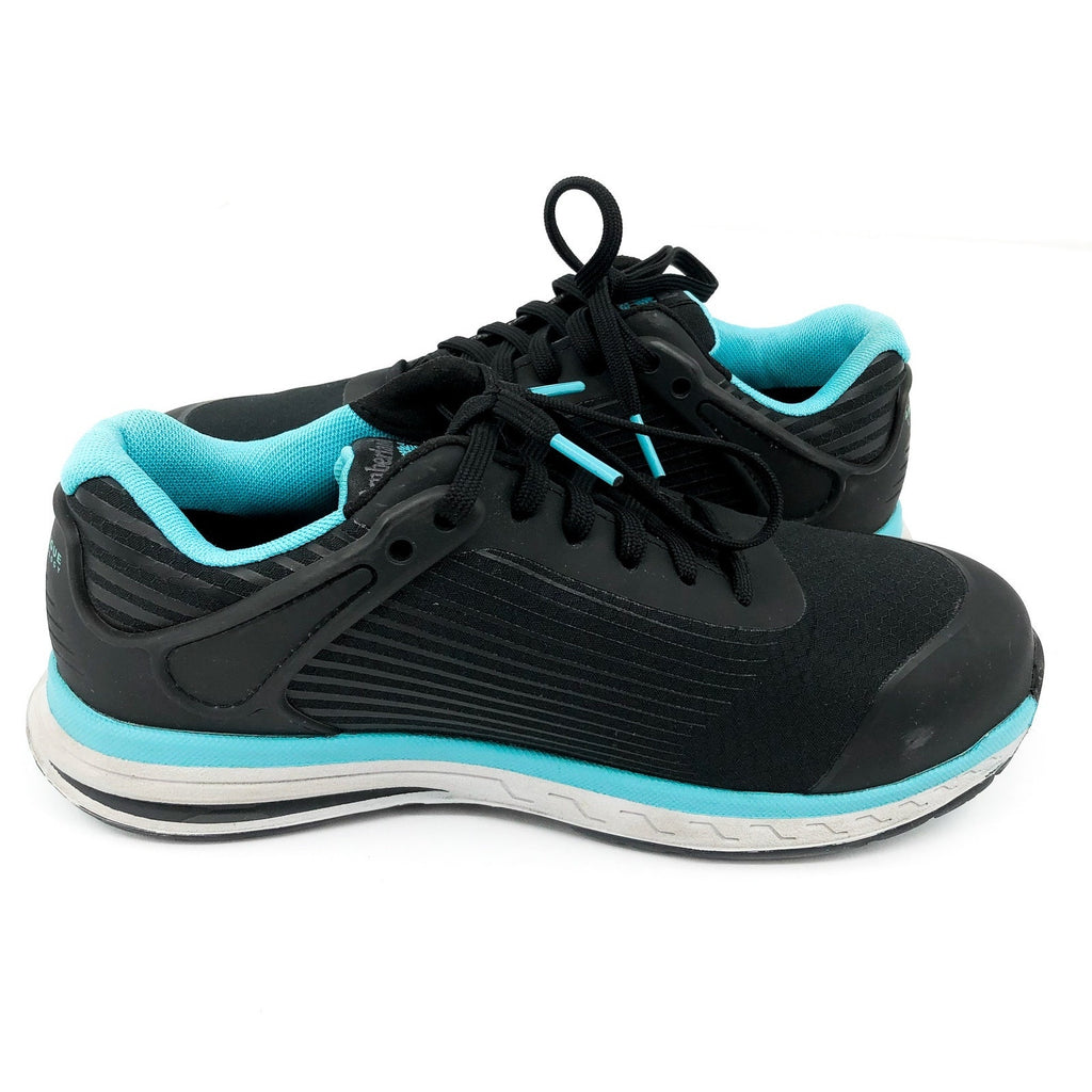 TIMBERLAND Women's PRO Work Sneakers US 6.5 Black Blue Drivetrain Comp-Toe NIB