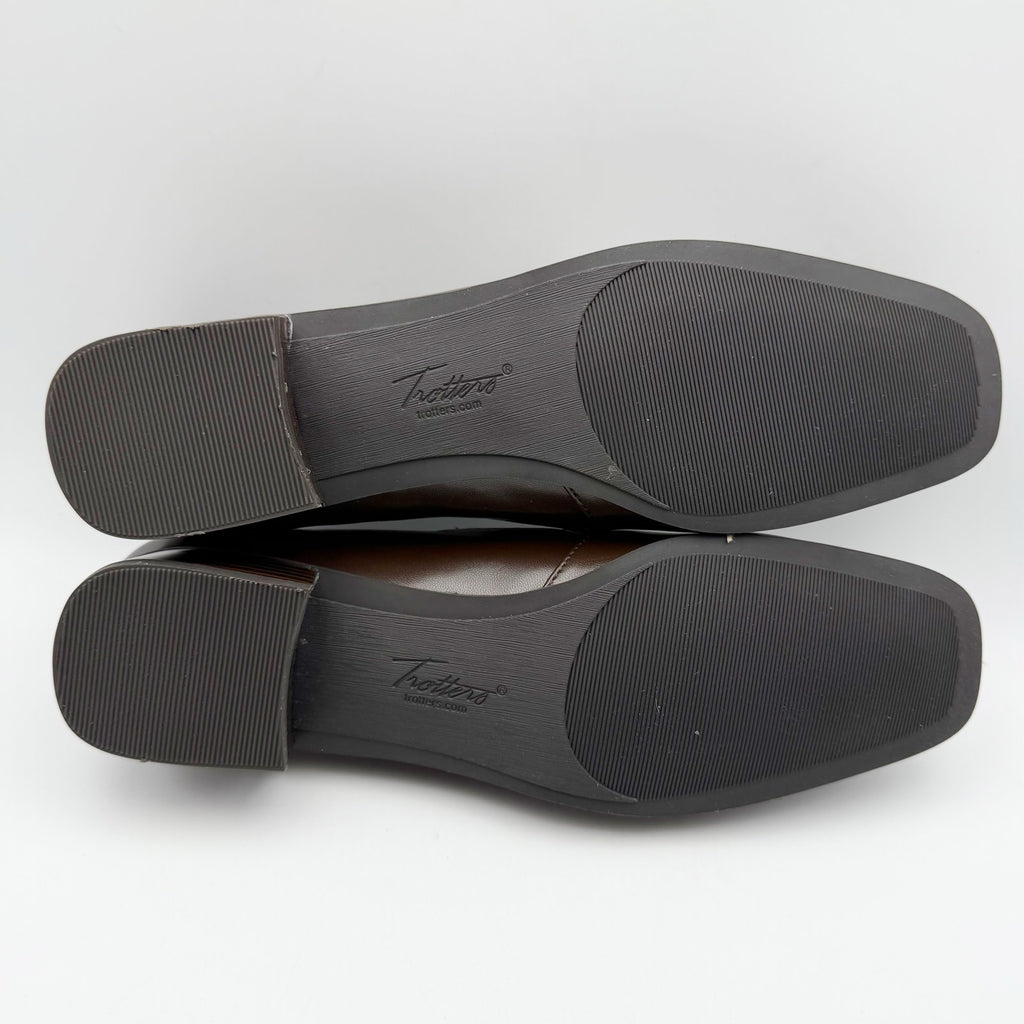 TROTTERS Womens Ash Slip-On Loafers US 11.5 NARROW EU 42.5 Brown NIB