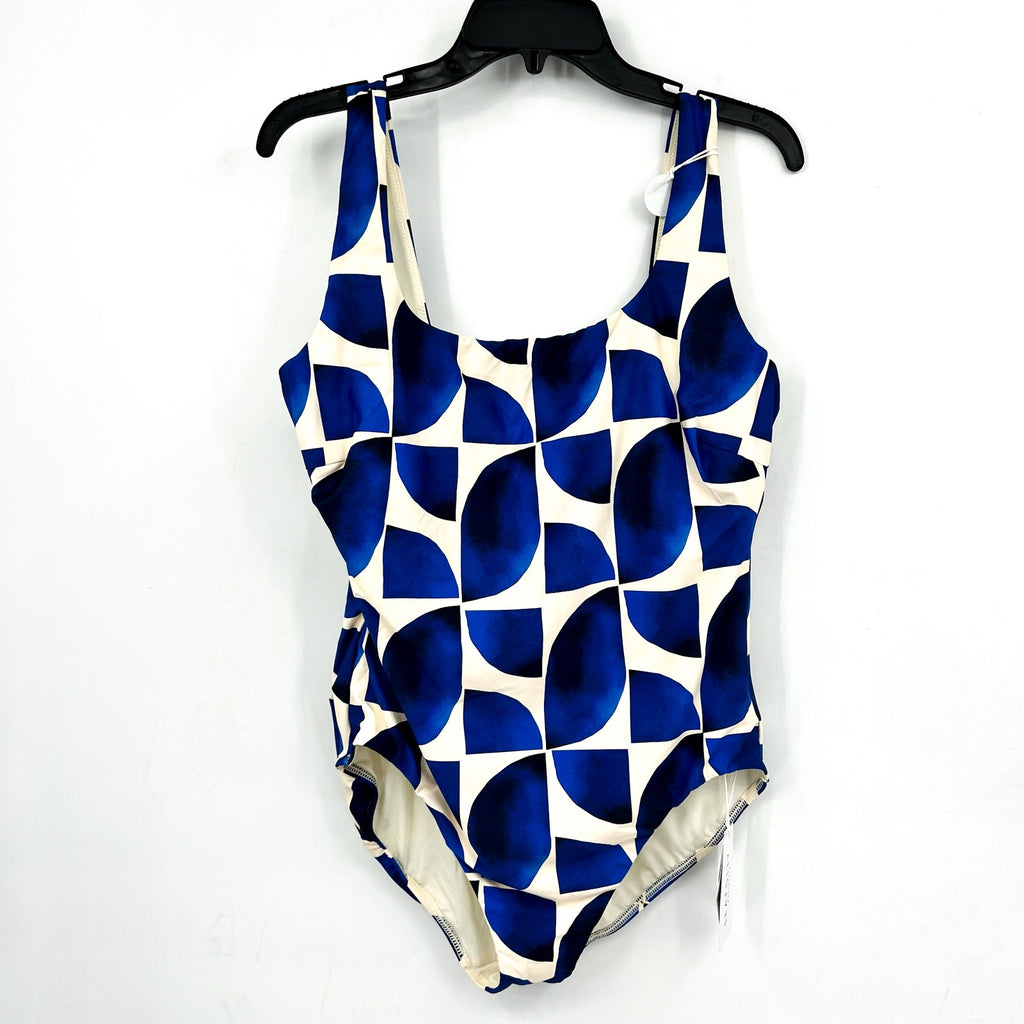 SEAFOLLY Women' Sunray DD One Piece Swimsuit Size 14 Blue Ultramarine Print NWT