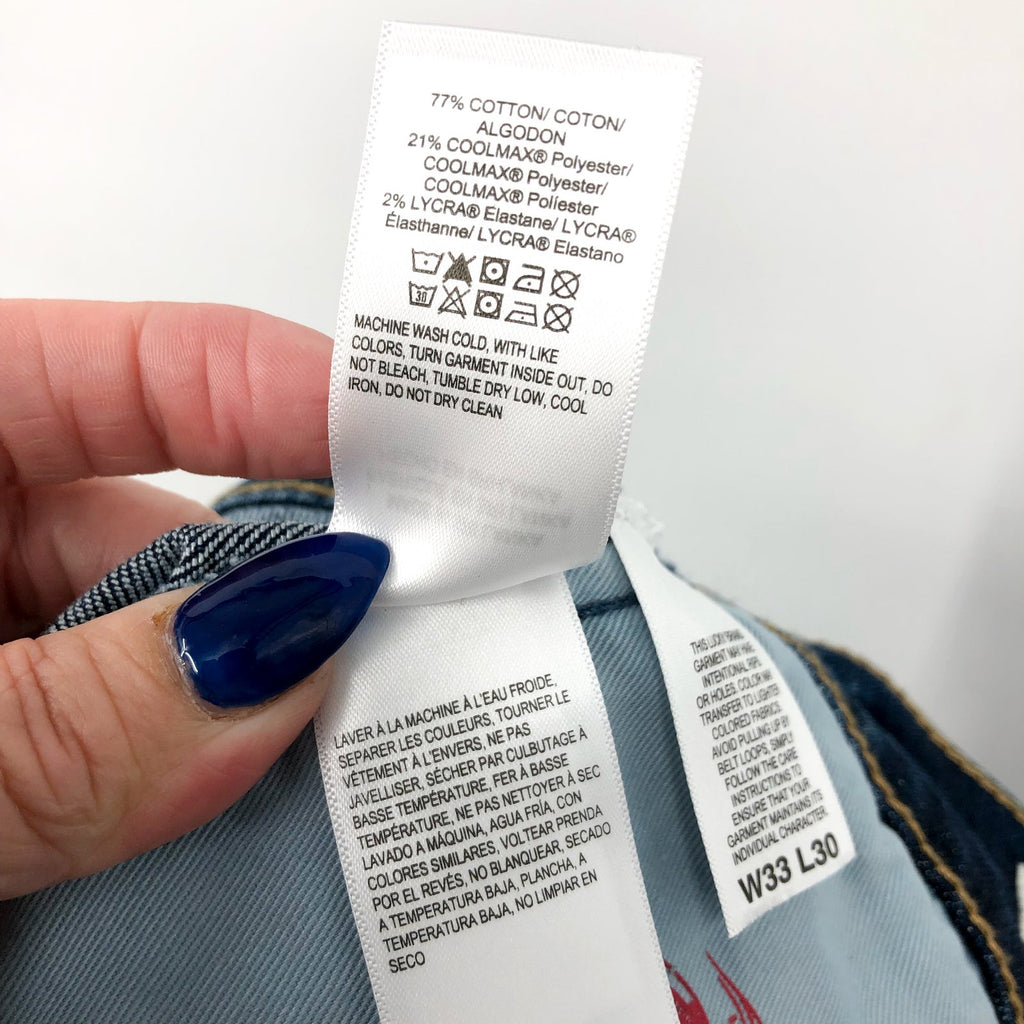 LUCKY BRAND Men's 363 Vintage Straight Jeans 33x30 Blue Dawson Coolmax NWT