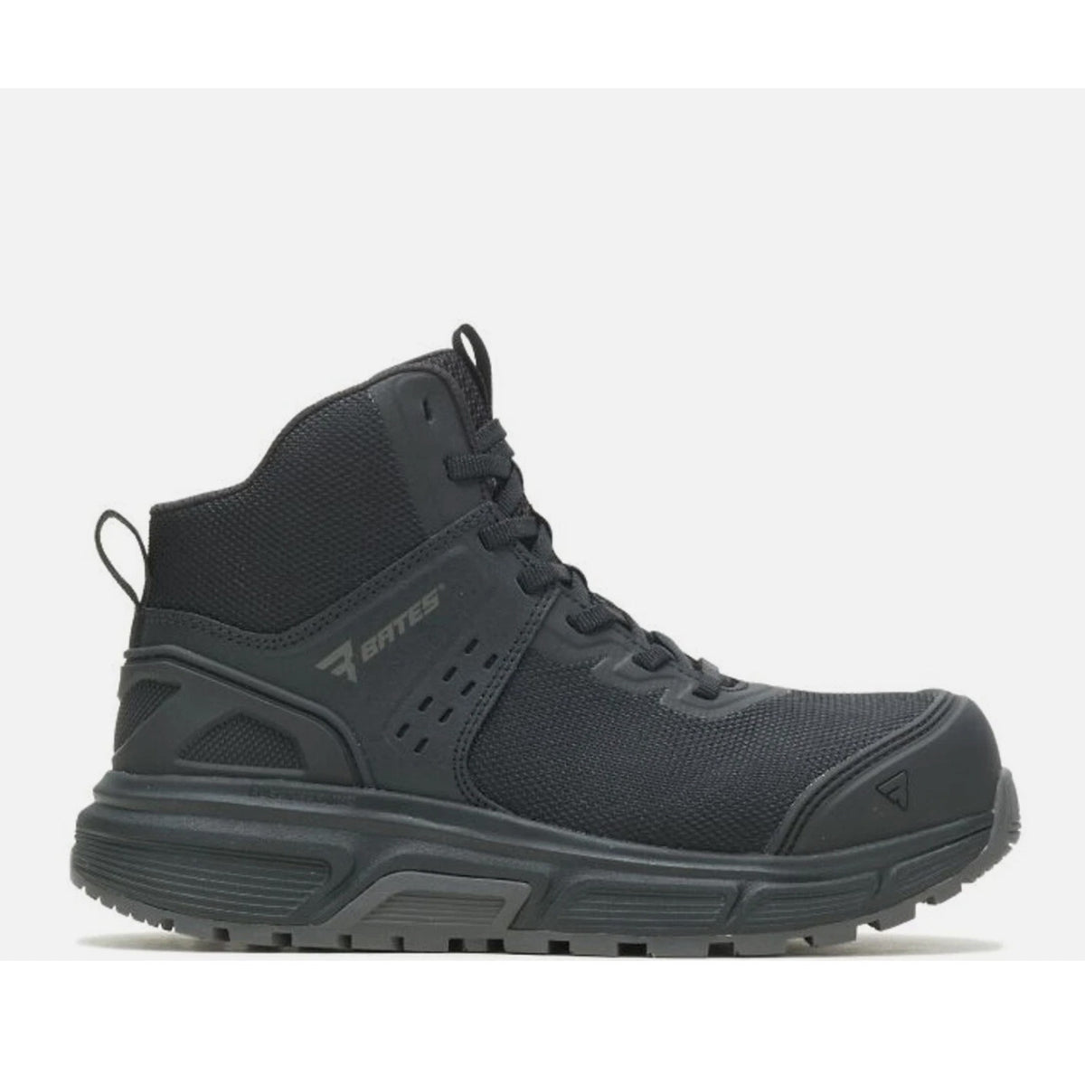 BATES Women's Jumpstart Mid Work Boots Size 5 Black Carbon Safety Toe SR NIB