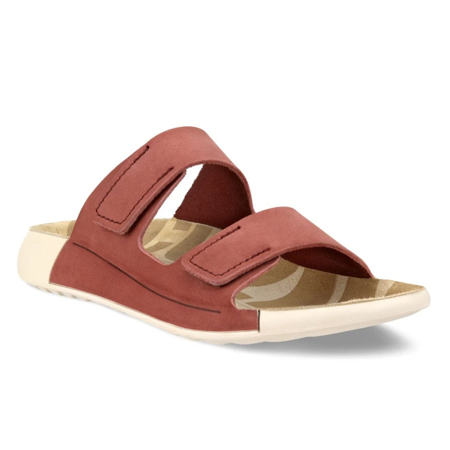 ECCO Womens Cozmo Two Band Slide Sandals EU 36 US 5-5.5 Red NIB