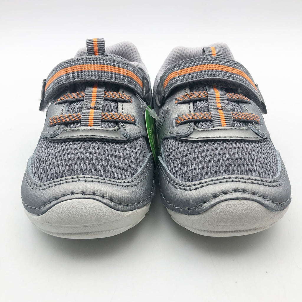 Stride Rite Baby Boys Sneaker SM Turbo Size 3 Wide Shoes Grey NIB