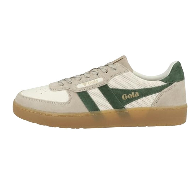 Gola Mens Hawk '83 Low Sneakers US 10.5 EU 43.5 Off White Green Suede NIB
