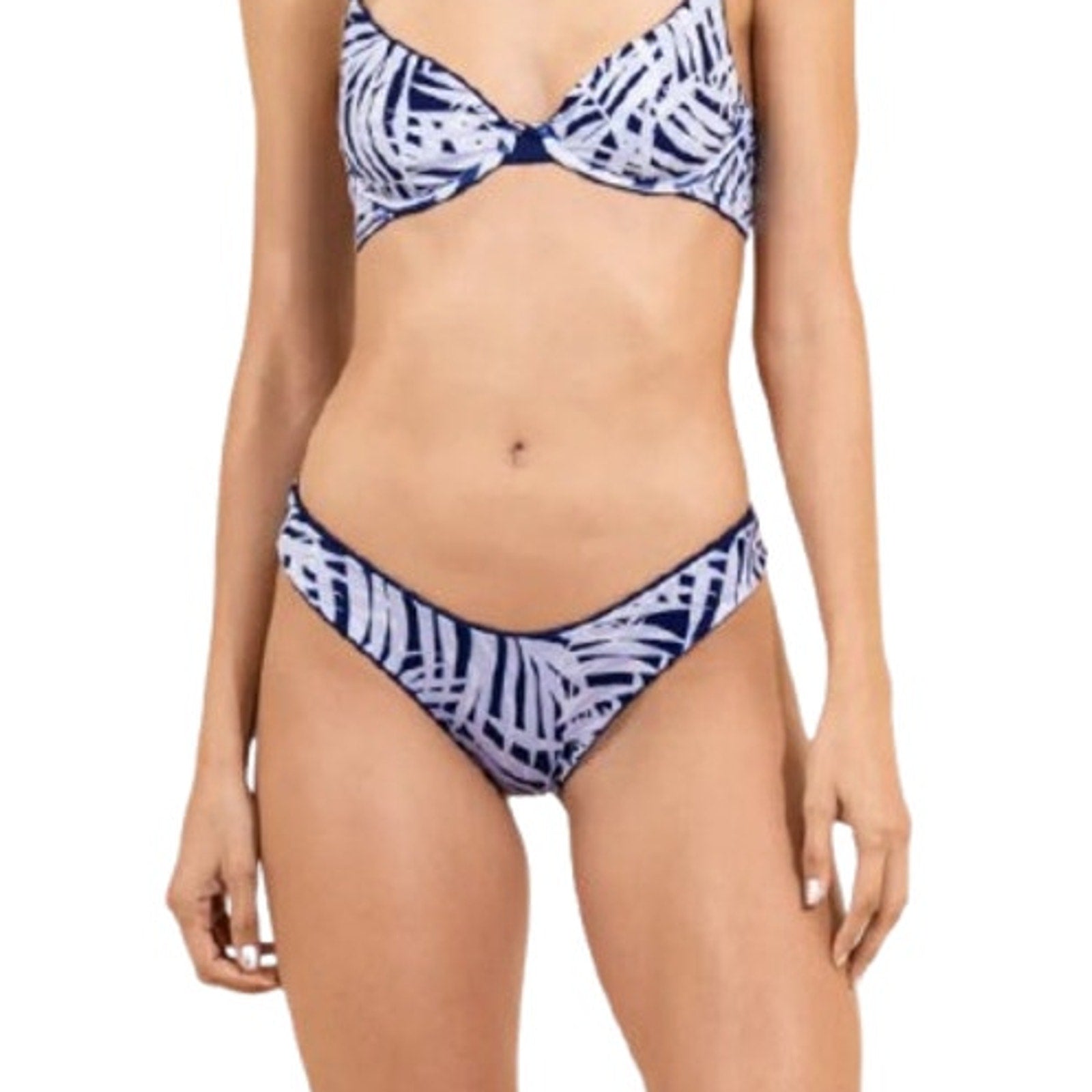 MAAJI Women's Sublimity Reversible Bikini Bottom Medium Indigo Blue Printed NWT