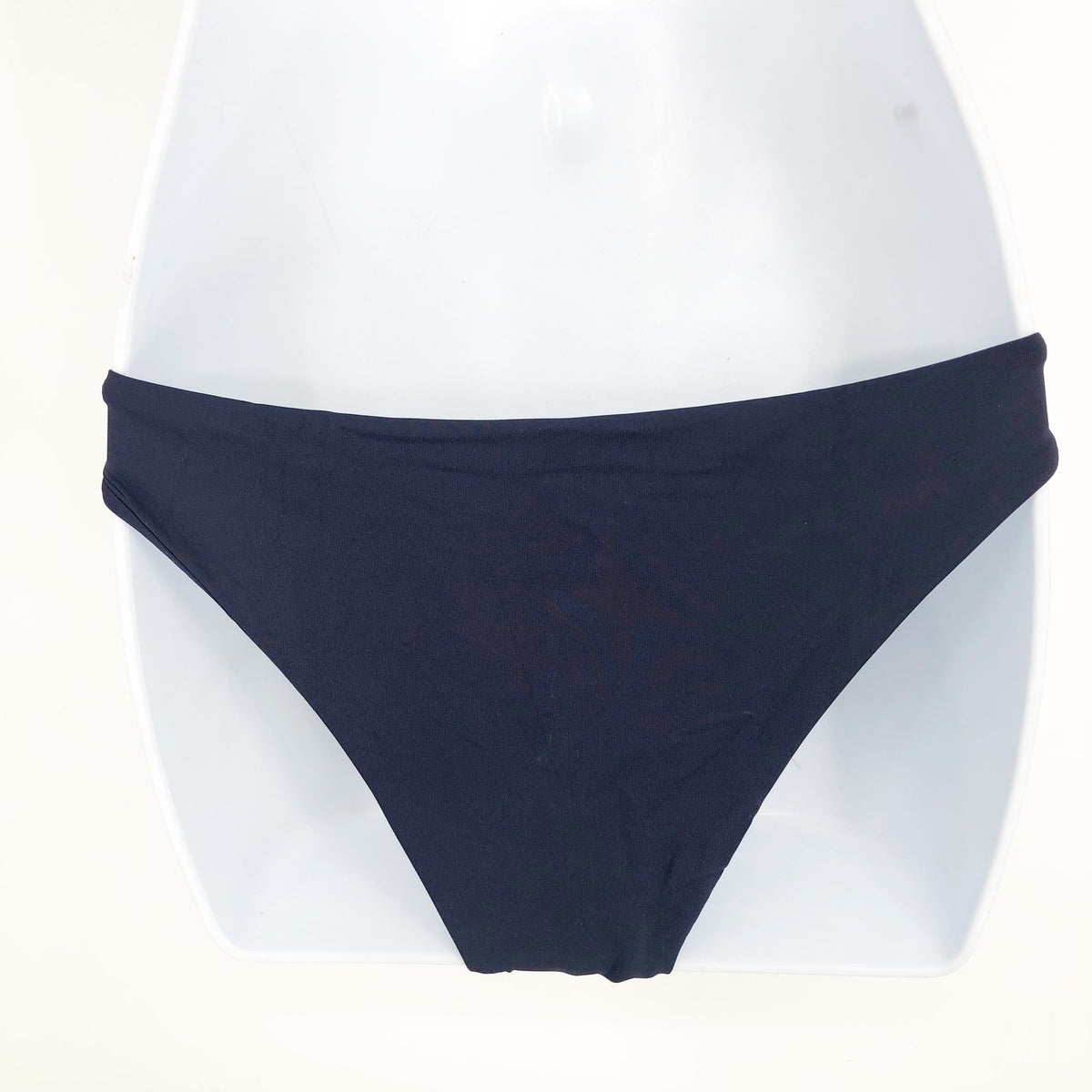 ANDIE SWIM The Cheeky Bottom Bikini Bottom XS Navy Blue Mid Rise NWT