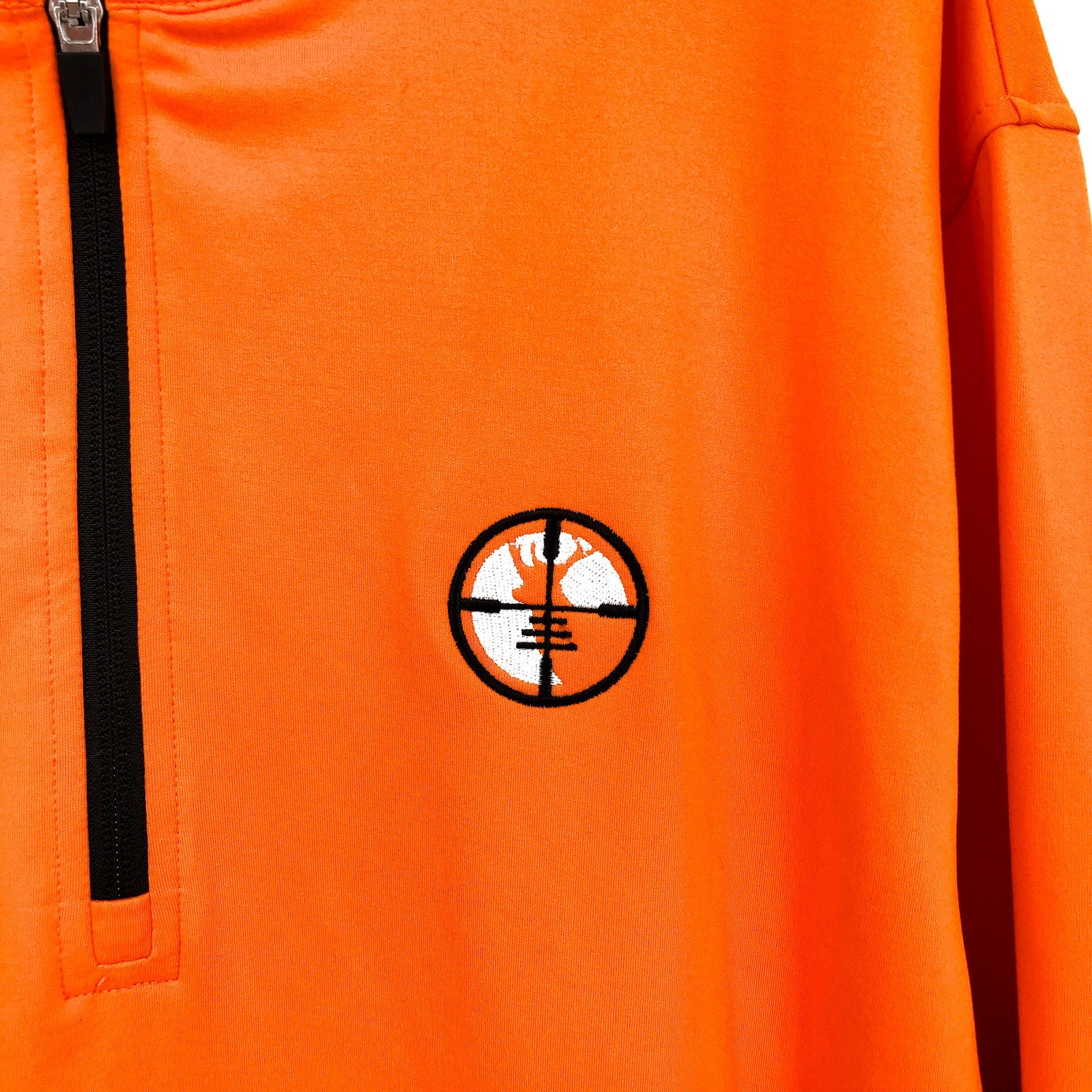 WAGGLE Mens Loosey Goosey Quarter Zip Pullover XXL Orange Long Sleeve Golf NWT