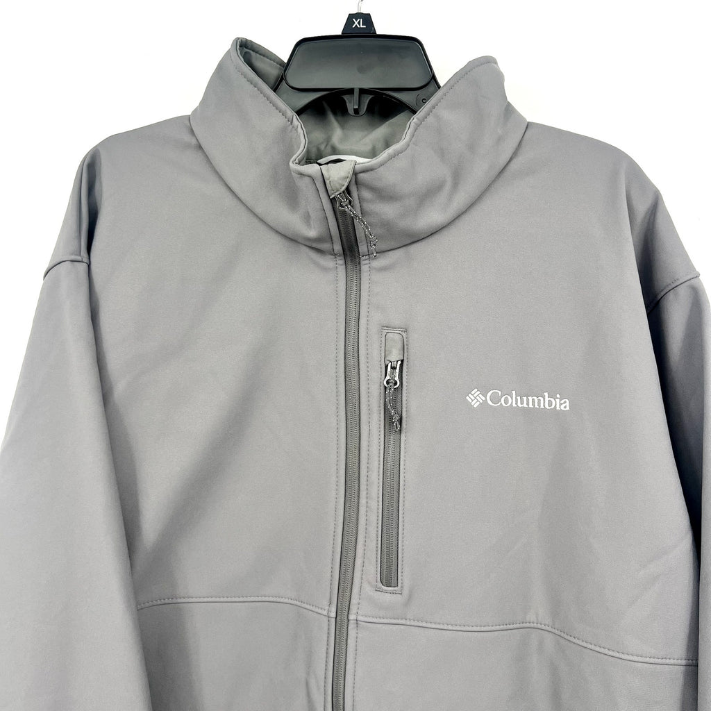 COLUMBIA Men's Ascender Hiking Softshell Jacket Size 3X City Grey NWT