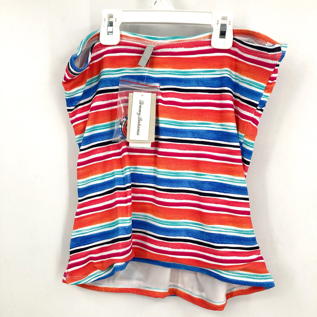 TOMMY BAHAMA Womens Oasis Bandeau Tankini Top Small Passion Pink Island Cays NWT