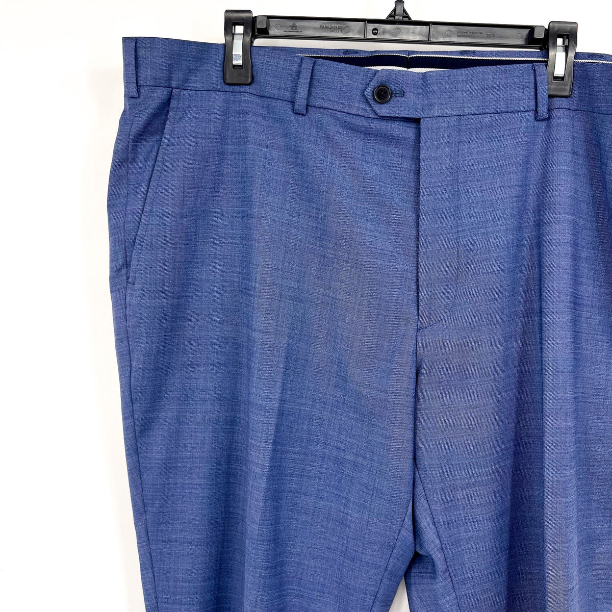 PENGUIN Men's Osman Wool Blend Dress Pants 40x32 Steel Blue Flat Front NWOT