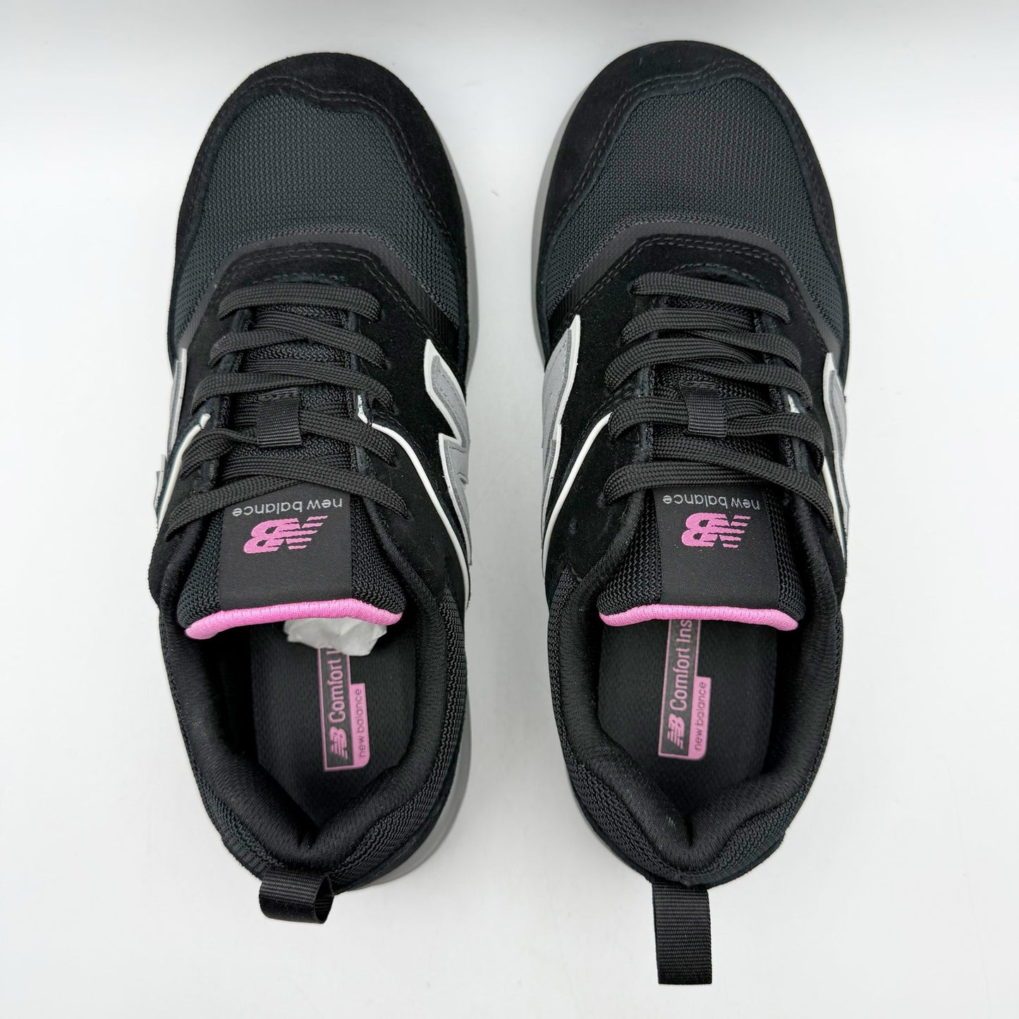 New Balance Womens Elite Lite Work Sneakers US 9.5 Wide Black Pink CT SR NIB