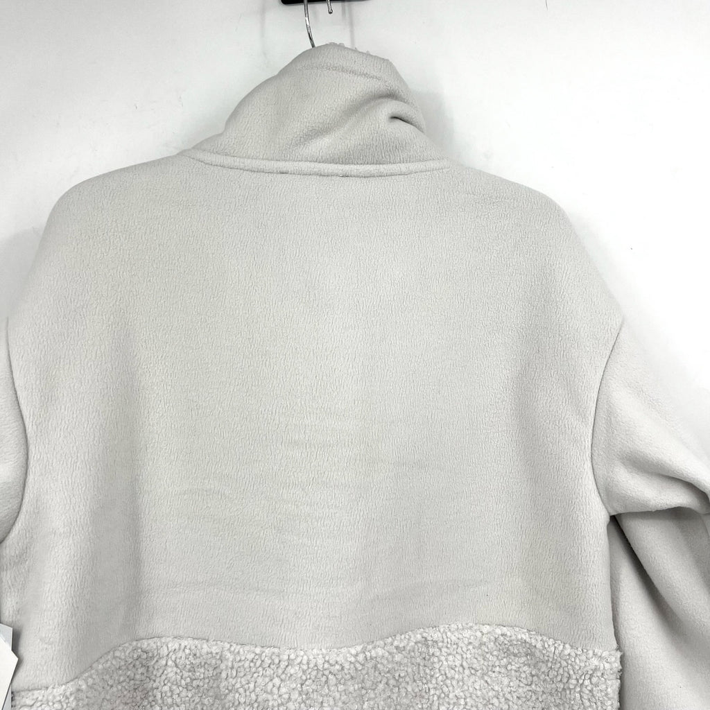 Splendid Womens Sienna Teddy Jacket Size XS Light Grey Pullover NWT