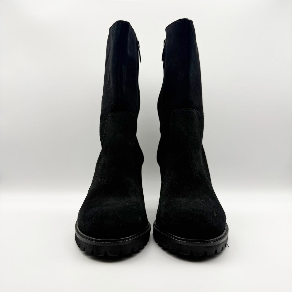 La Canadienne Womens Peppa Ankle Boots US 8 Black Suede NWOB